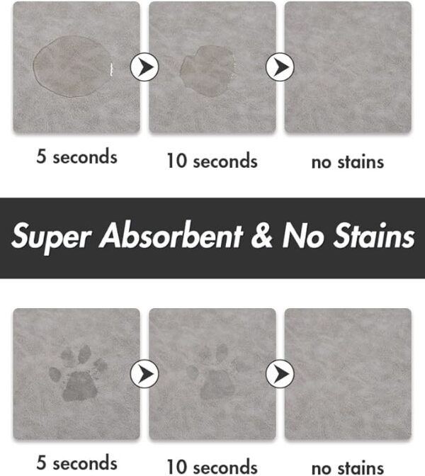 Absorbent Dog Bowl Mat - Image 4
